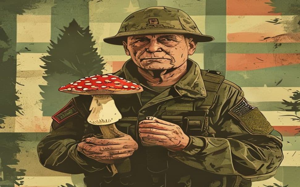 Psilocybin mushrooms for military members
