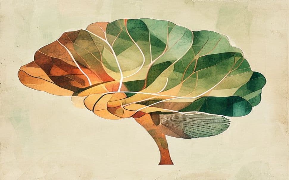 Abstract brain illustration for psilocybin clinical trial science guide